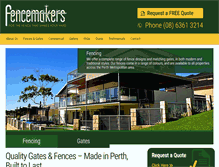 Tablet Screenshot of fencemakers.com